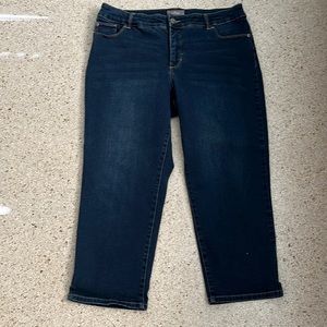 Chico’s So Slimming Denim Cropped Jeans Size 2.5 (14)